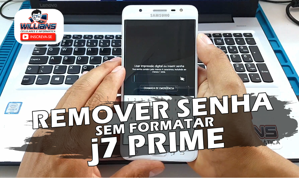 Como Remover Senha de Celular SEM APAGAR ARQUIVOS Samsung J7 Prime G610M