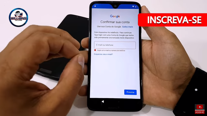 Aprenda Como fazer Desbloqueio conta Google Moto G7 Plus, G7 Power, Moto G6 Play, Moto G6 Plus Android 9
