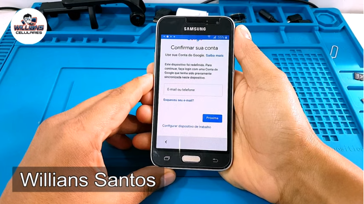 Aprenda como Desbloquear a Conta Google Samsung Galaxy J1 2016, SM-J120, J120H.