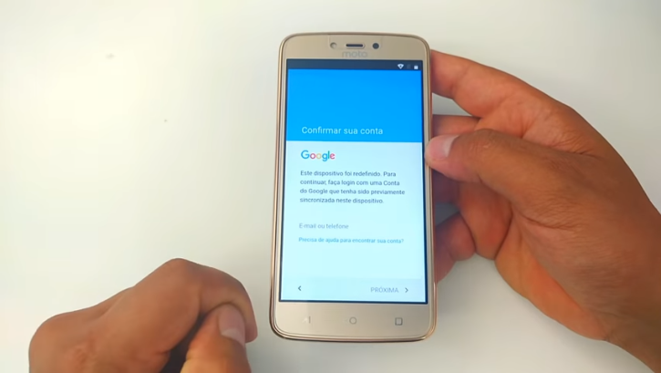 Aprenda como Desbloquear a Conta Google nos aparelhos Lenovo Moto C Plus XT1726 com Android 7.0/ 7.1/8.0/8.1