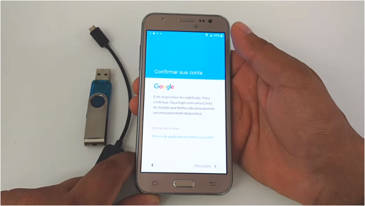 Aprenda como Desbloquear a Conta Google nos aparelhos Samsung Galaxy J5 J500, J500M, J510, J510MN, Prime G531