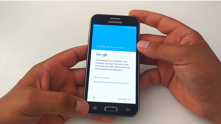Aprenda como Desbloquear a Conta Google dos aparelhos Samsung Galaxy J2, J5, J7, Gran Prime G531.