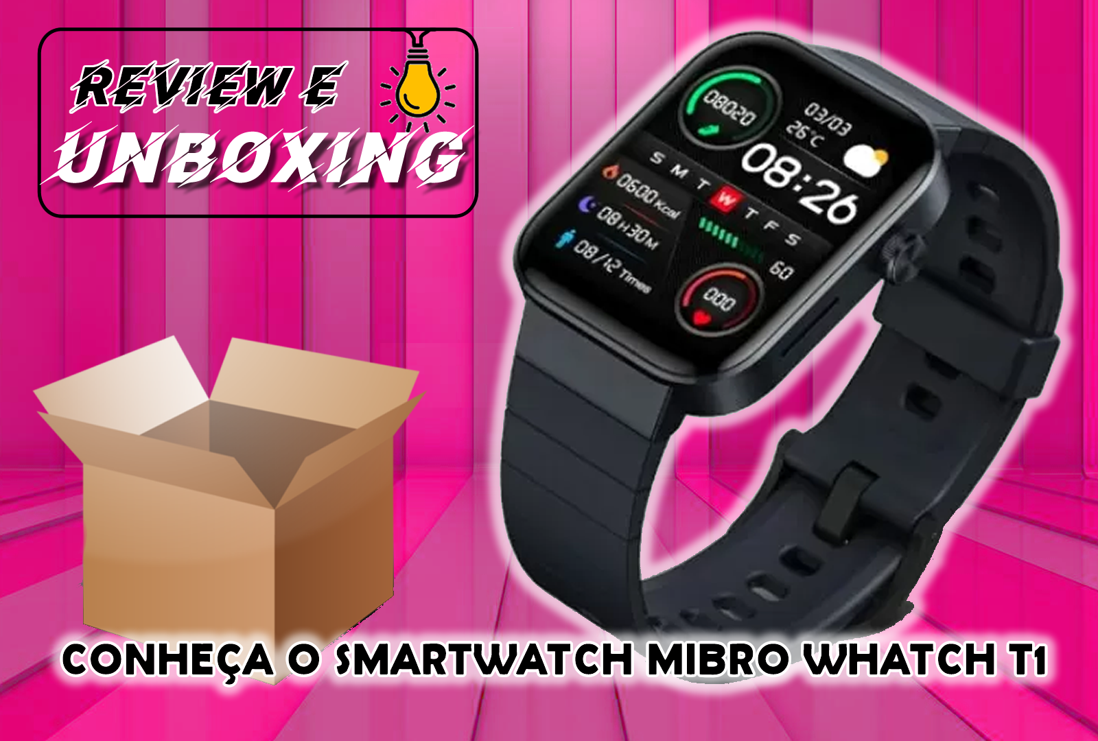 CONHEÇA O SMARTWATCH MIBRO WHATCH T1